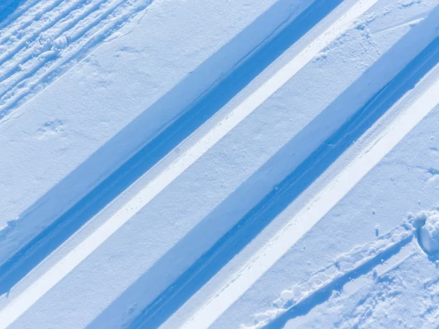 Schneesicher langlaufen: Wo Snowfarming in Österreich frühen Saisonstart möglich macht
© Martin Lugger Schneespuren im frischen, glatten Schnee unter Sonnenlicht